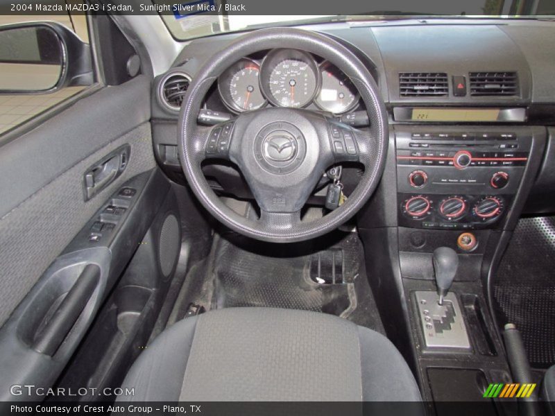Sunlight Silver Mica / Black 2004 Mazda MAZDA3 i Sedan