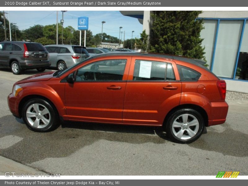 Sunburst Orange Pearl / Dark Slate Gray/Medium Graystone 2010 Dodge Caliber SXT