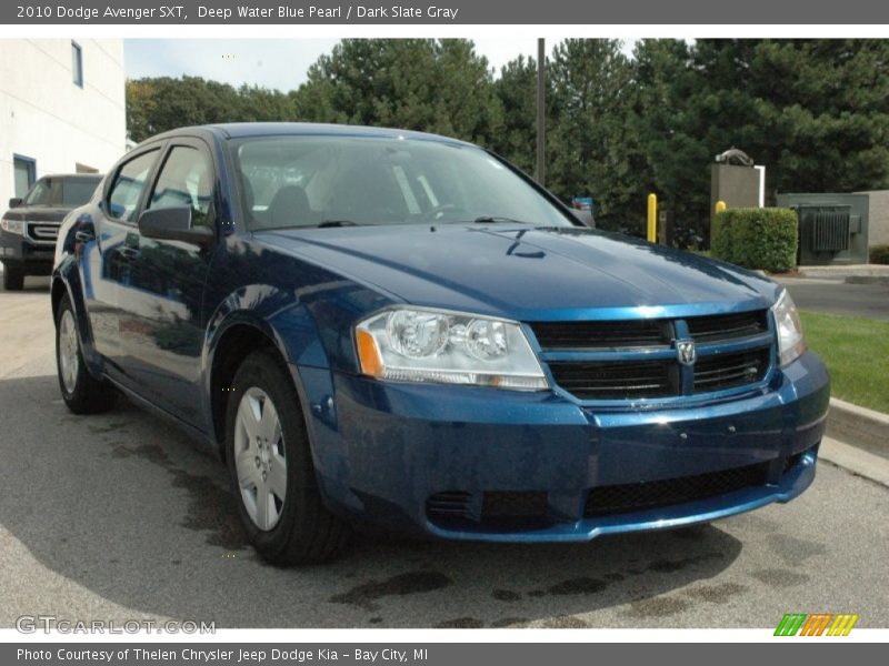 Deep Water Blue Pearl / Dark Slate Gray 2010 Dodge Avenger SXT