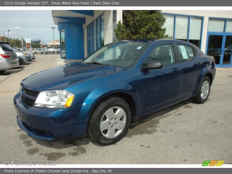 Deep Water Blue Pearl / Dark Slate Gray 2010 Dodge Avenger SXT