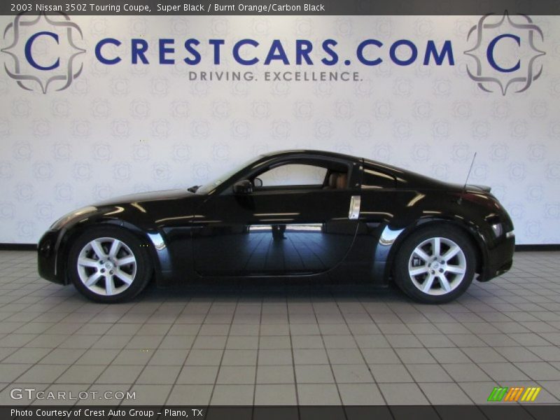 Super Black / Burnt Orange/Carbon Black 2003 Nissan 350Z Touring Coupe