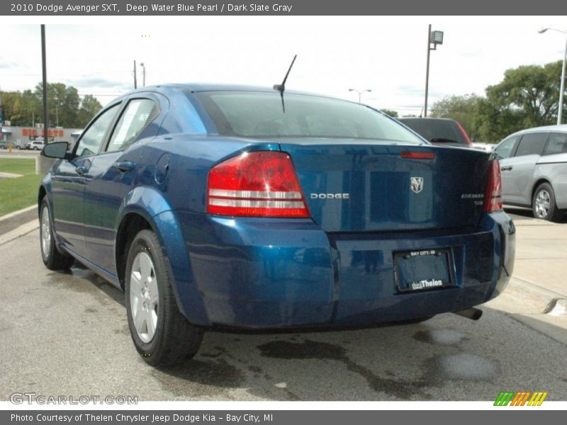 Deep Water Blue Pearl / Dark Slate Gray 2010 Dodge Avenger SXT
