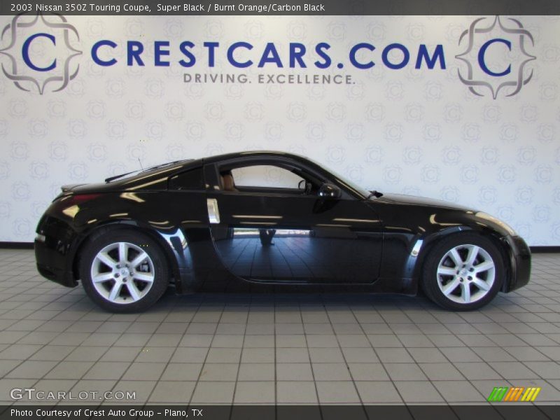 Super Black / Burnt Orange/Carbon Black 2003 Nissan 350Z Touring Coupe