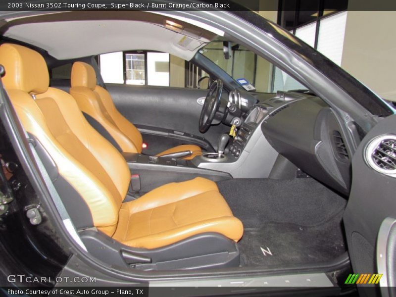 Super Black / Burnt Orange/Carbon Black 2003 Nissan 350Z Touring Coupe