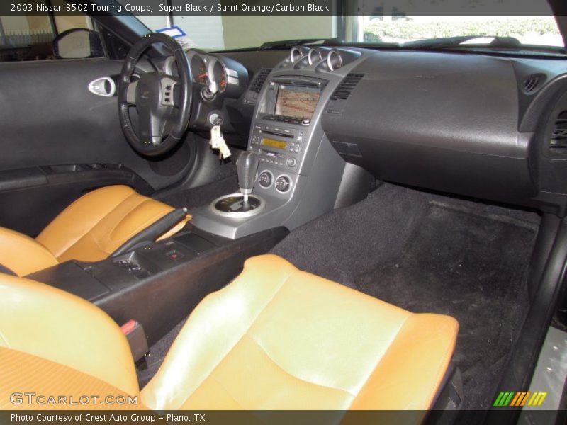 Super Black / Burnt Orange/Carbon Black 2003 Nissan 350Z Touring Coupe