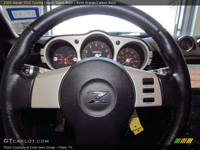 Super Black / Burnt Orange/Carbon Black 2003 Nissan 350Z Touring Coupe