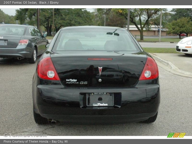 Black / Ebony 2007 Pontiac G6 Sedan