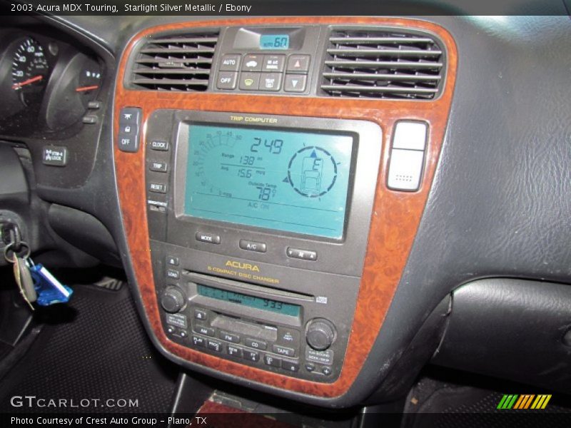 Starlight Silver Metallic / Ebony 2003 Acura MDX Touring