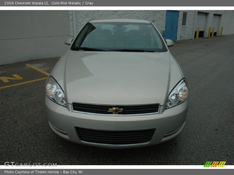 Gold Mist Metallic / Gray 2009 Chevrolet Impala LS