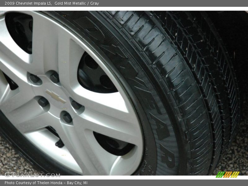 Gold Mist Metallic / Gray 2009 Chevrolet Impala LS