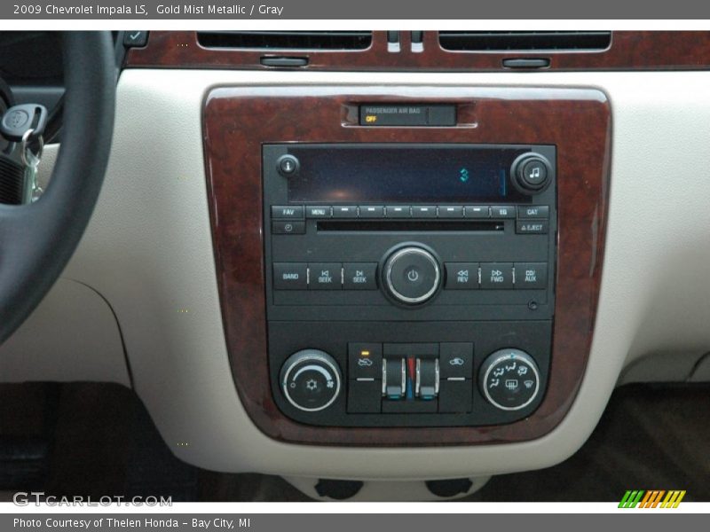 Gold Mist Metallic / Gray 2009 Chevrolet Impala LS