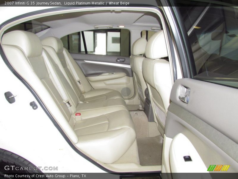 Liquid Platinum Metallic / Wheat Beige 2007 Infiniti G 35 Journey Sedan