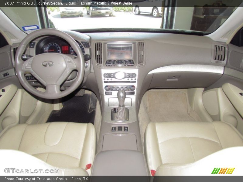 Liquid Platinum Metallic / Wheat Beige 2007 Infiniti G 35 Journey Sedan