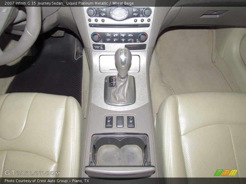 Liquid Platinum Metallic / Wheat Beige 2007 Infiniti G 35 Journey Sedan