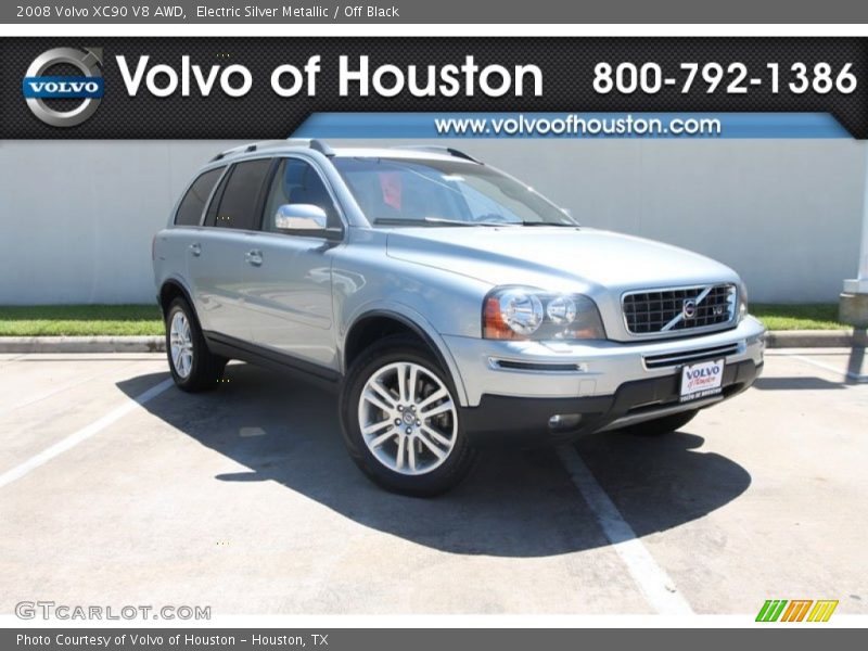 Electric Silver Metallic / Off Black 2008 Volvo XC90 V8 AWD