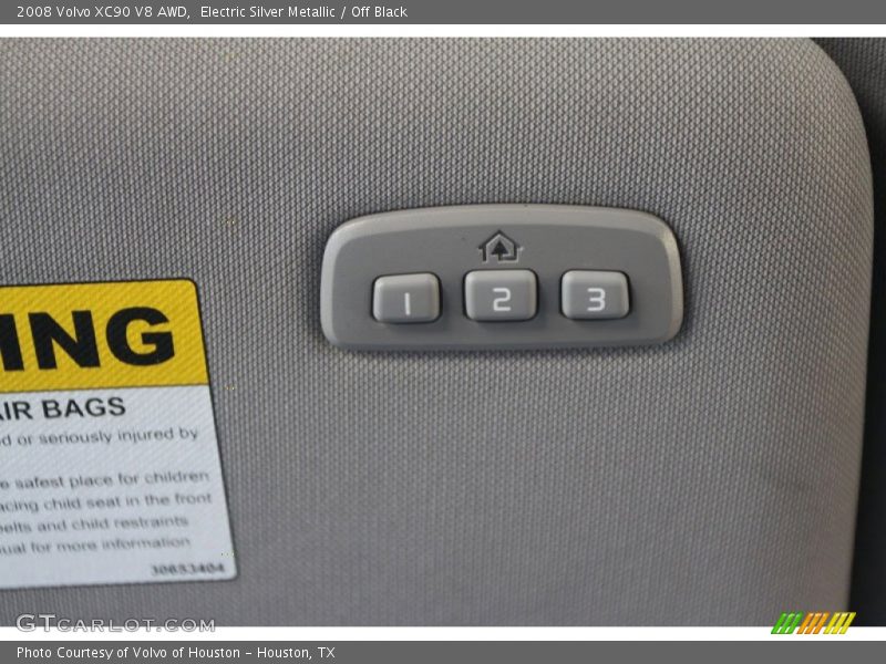 Electric Silver Metallic / Off Black 2008 Volvo XC90 V8 AWD