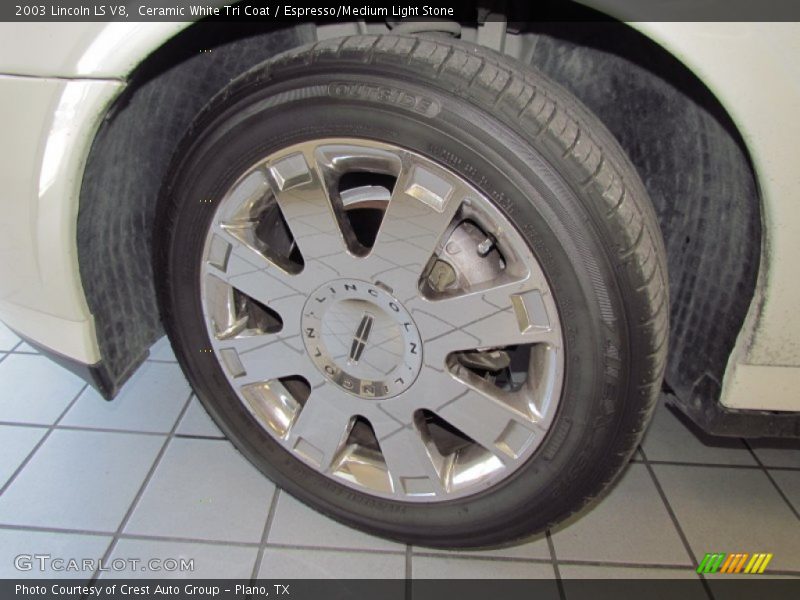 Ceramic White Tri Coat / Espresso/Medium Light Stone 2003 Lincoln LS V8