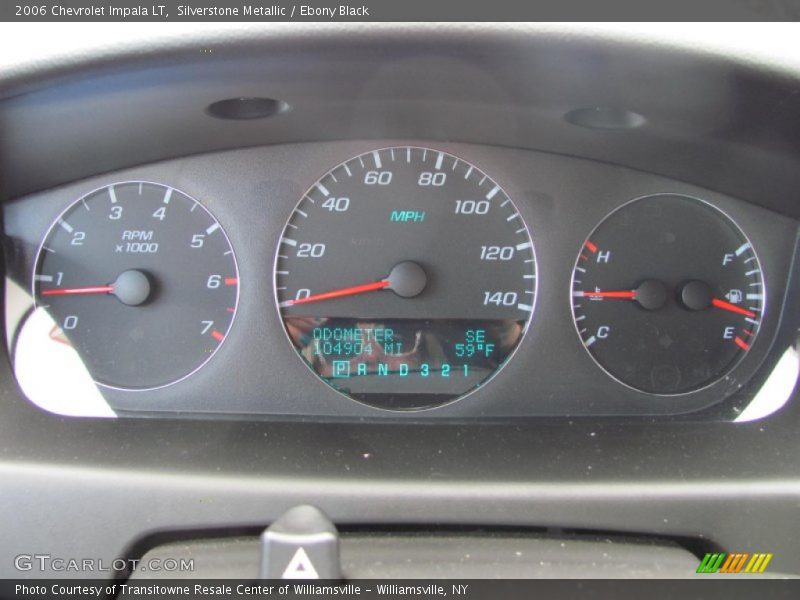 Silverstone Metallic / Ebony Black 2006 Chevrolet Impala LT