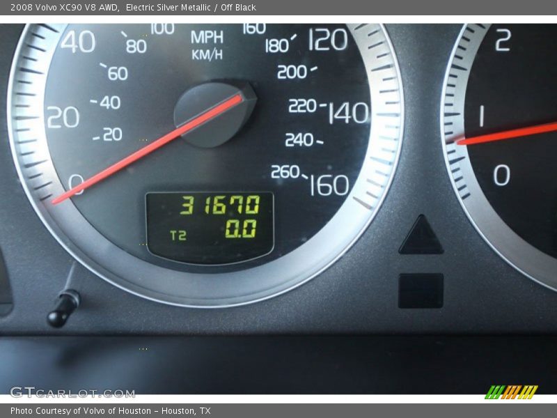 Electric Silver Metallic / Off Black 2008 Volvo XC90 V8 AWD