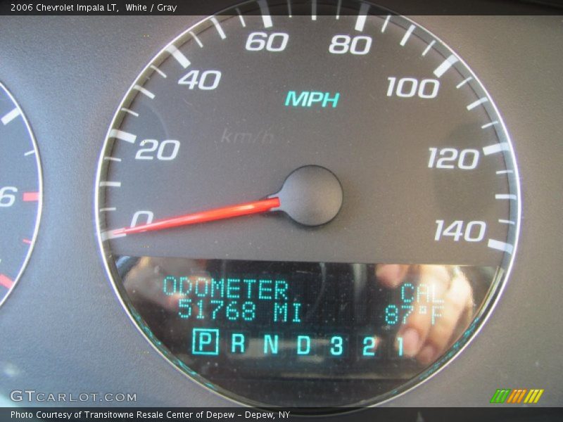 White / Gray 2006 Chevrolet Impala LT