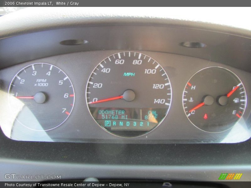 White / Gray 2006 Chevrolet Impala LT