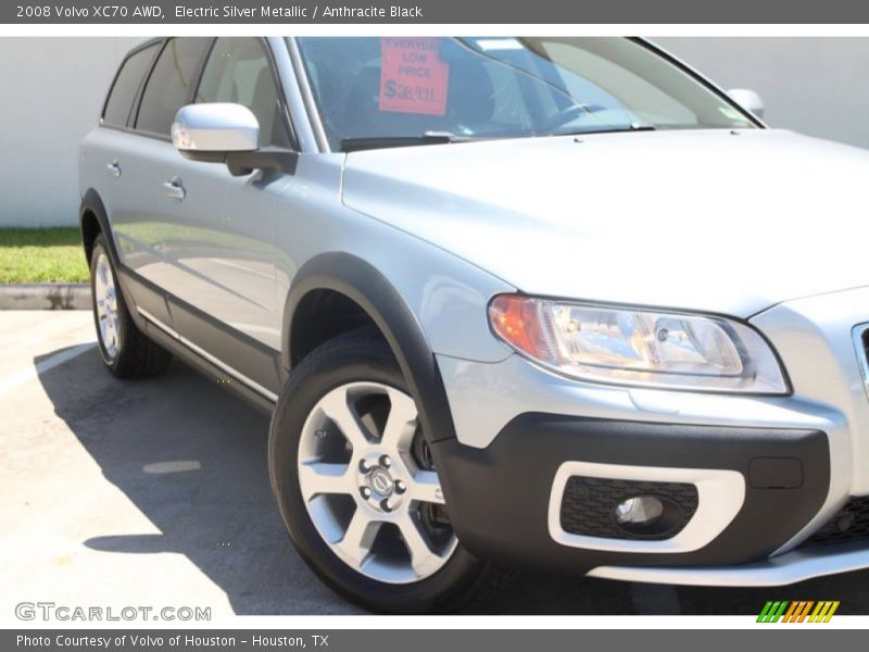 Electric Silver Metallic / Anthracite Black 2008 Volvo XC70 AWD
