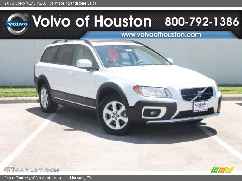 Ice White / Sandstone Beige 2008 Volvo XC70 AWD