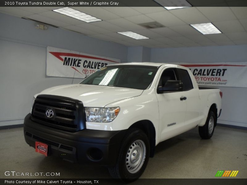 Super White / Graphite Gray 2010 Toyota Tundra Double Cab