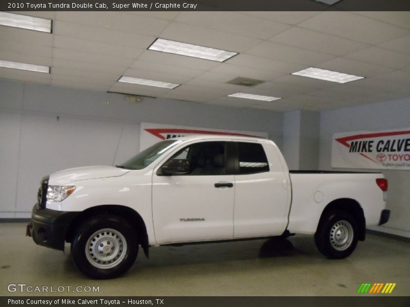 Super White / Graphite Gray 2010 Toyota Tundra Double Cab