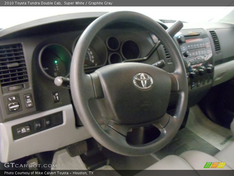 Super White / Graphite Gray 2010 Toyota Tundra Double Cab