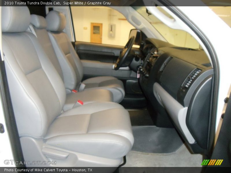 Super White / Graphite Gray 2010 Toyota Tundra Double Cab