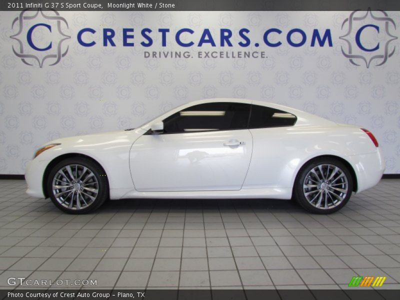 Moonlight White / Stone 2011 Infiniti G 37 S Sport Coupe