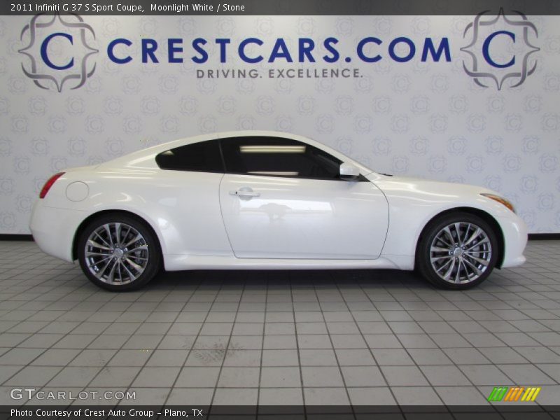 Moonlight White / Stone 2011 Infiniti G 37 S Sport Coupe