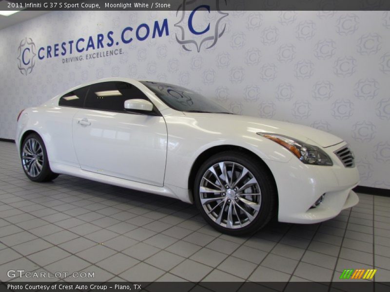 Moonlight White / Stone 2011 Infiniti G 37 S Sport Coupe