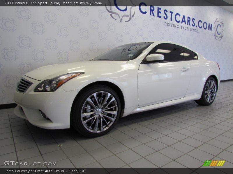 Moonlight White / Stone 2011 Infiniti G 37 S Sport Coupe