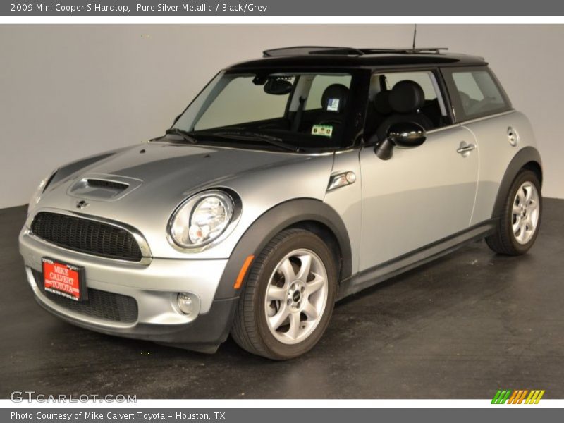 Pure Silver Metallic / Black/Grey 2009 Mini Cooper S Hardtop