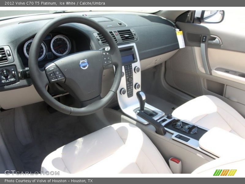  2012 C70 T5 Platinum Calcite/Umbra Interior