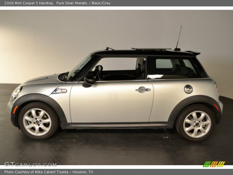 Pure Silver Metallic / Black/Grey 2009 Mini Cooper S Hardtop
