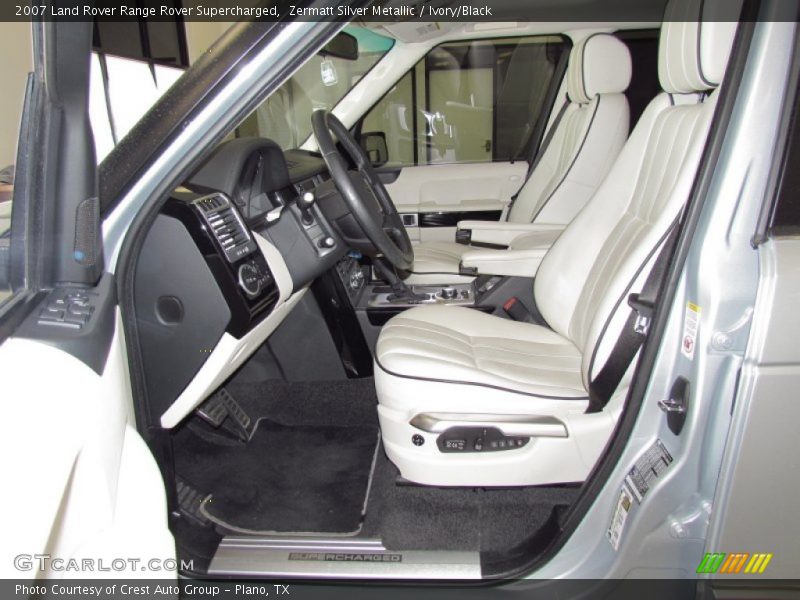 Zermatt Silver Metallic / Ivory/Black 2007 Land Rover Range Rover Supercharged