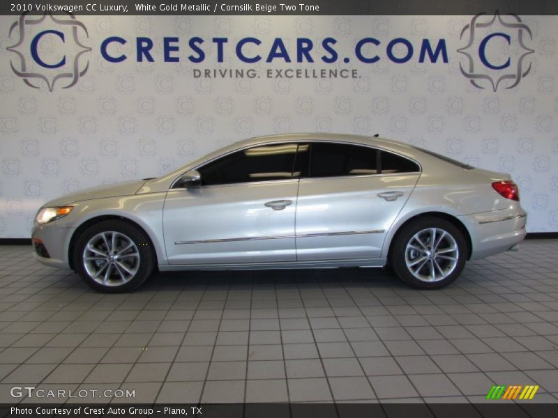 White Gold Metallic / Cornsilk Beige Two Tone 2010 Volkswagen CC Luxury
