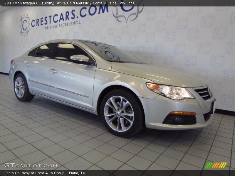 White Gold Metallic / Cornsilk Beige Two Tone 2010 Volkswagen CC Luxury