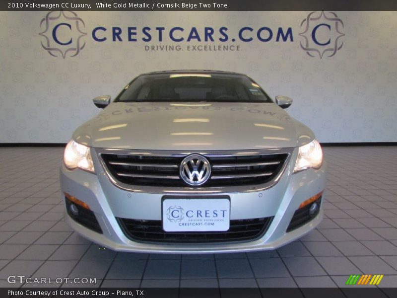 White Gold Metallic / Cornsilk Beige Two Tone 2010 Volkswagen CC Luxury
