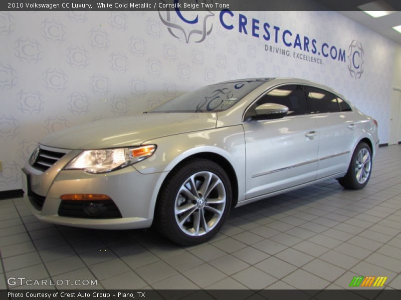 White Gold Metallic / Cornsilk Beige Two Tone 2010 Volkswagen CC Luxury