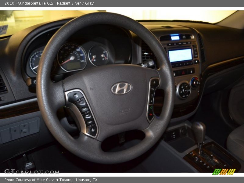 Radiant Silver / Gray 2010 Hyundai Santa Fe GLS