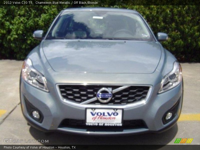 Chameleon Blue Metallic / Off Black/Blonde 2012 Volvo C30 T5