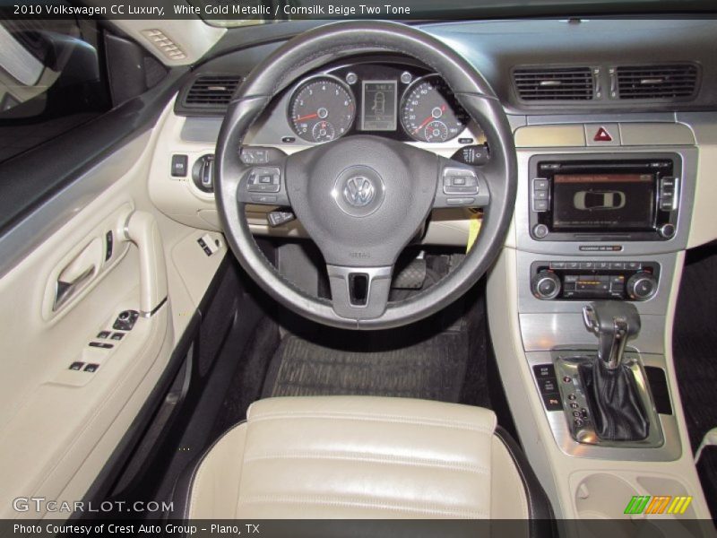 White Gold Metallic / Cornsilk Beige Two Tone 2010 Volkswagen CC Luxury