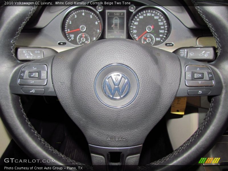 White Gold Metallic / Cornsilk Beige Two Tone 2010 Volkswagen CC Luxury