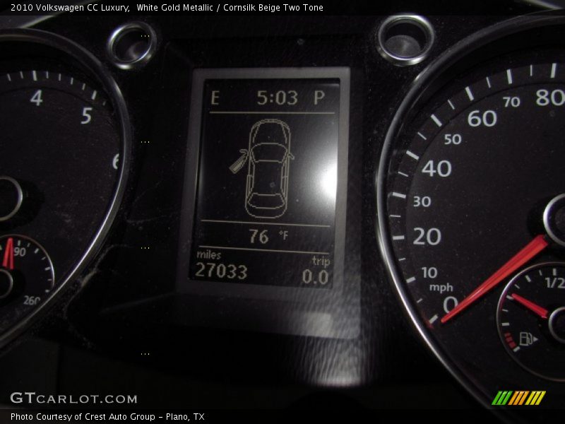 White Gold Metallic / Cornsilk Beige Two Tone 2010 Volkswagen CC Luxury