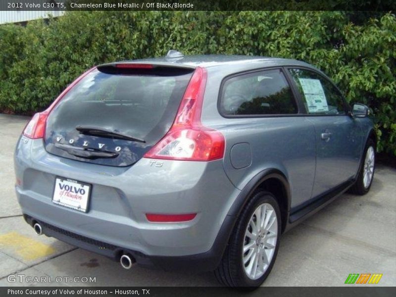 Chameleon Blue Metallic / Off Black/Blonde 2012 Volvo C30 T5