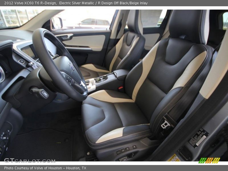  2012 XC60 T6 R-Design R Design Off Black/Beige Inlay Interior